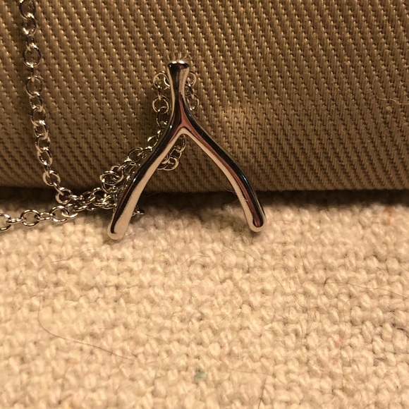 NWT Sterling Forever Wishbone necklace in Sterling - Picture 2 of 4